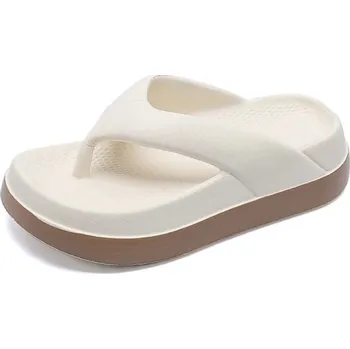 Dámské sandále Letní pantofle na platformě Barva: Béžová, Velikost: 36-37