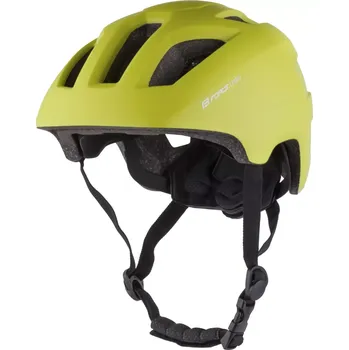 Cyklistická přilba přilba FORCE ZEBU s blikačkou, limeta L-XL