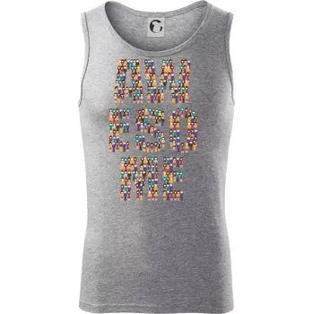 Awesome sign people - Tílko pánské Core - S ( Tmavě šedý melír )