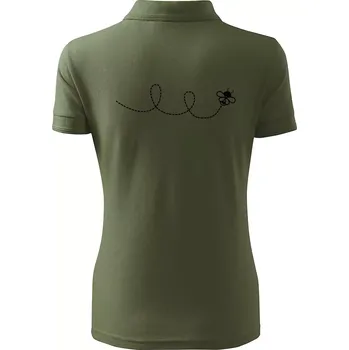 Dráha letu včely - smyčka - Polokošile dámská Pique Polo - 2XL ( Khaki )