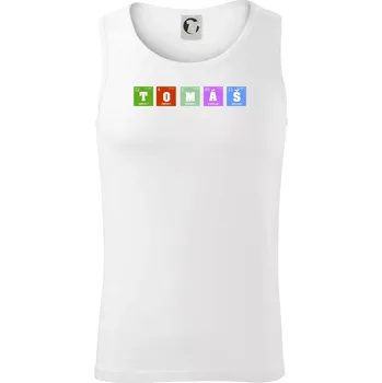 Periodická tabulka TOMÁŠ - Tílko pánské Core - XL ( Bílá )