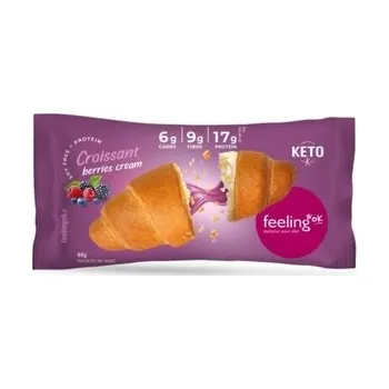 Feeling OK Proteinový croissant s náplní z lesních plodů 65 g