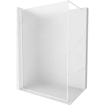 MEXEN KIOTO-F SPRCHOVÁ STĚNA WALK-IN RÁMEČEK 90x202 BÍLÁ