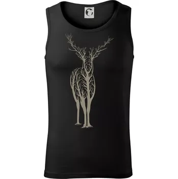 Jelen ze stromů - Tílko pánské Core - L ( Černá )