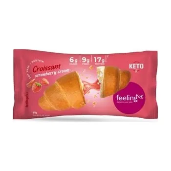 Feeling OK Proteinový croissant s jahodovou náplní 65 g