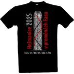 Tričko s potiskem Heřmanice 2025 black pánské