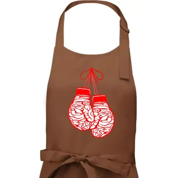 Kuchyňská zástěra Brain Gloves - Dámská zástěra na vaření - Univerzální velikost ( Kakaová )