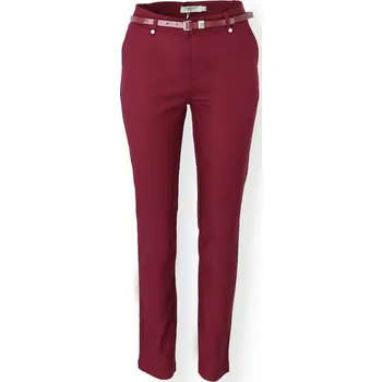 Dámské kalhoty Kalhoty dlouhé Freesia Paris L266 barva: červená-bordó, velikost: XL