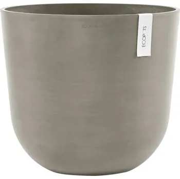Květináč Květináč Ecopots Oslo plastový Ø 42,6 cm 45 x 45 x 39,4 cm hnědý