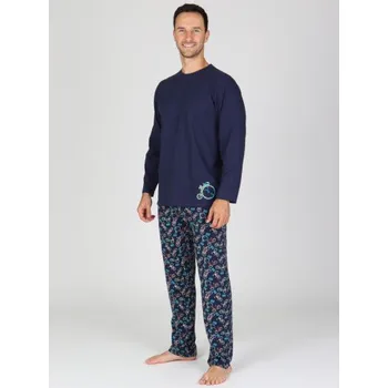 Dámské pyžamo Evona Pánské dlouhé pyžamo P ANATOL s motivem kol Velikost: XL