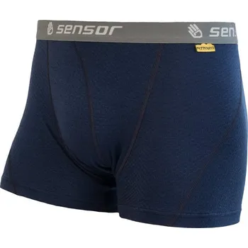 cyklistický dres Boxerky SENSOR MERINO DOUBLE FACE tm. modré S