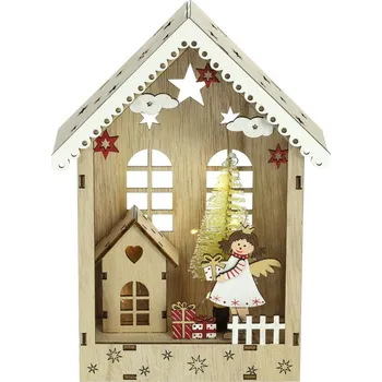 Vánoční dekorace RETLUX RXL 503 Domek s andělem 6 LED WW