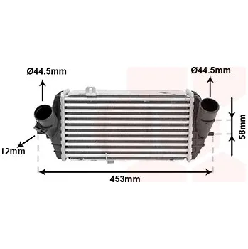 Turbodmychadlo Chladič turba VAN WEZEL 82014711