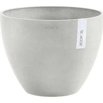Květináč Výsadbový květináč Ecopots Antwerp plastový Ø 50 cm V 37,5 cm bílošedý