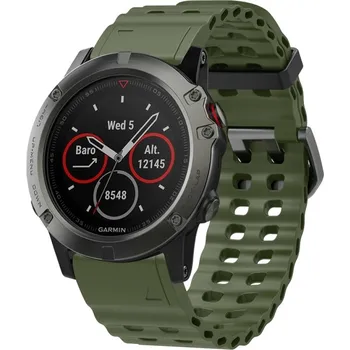 VSECHNONAMOBIL 118663 OCEAN QuickFit Univerzální řemínek pro Garmin - šířka 26mm tmavě zelený