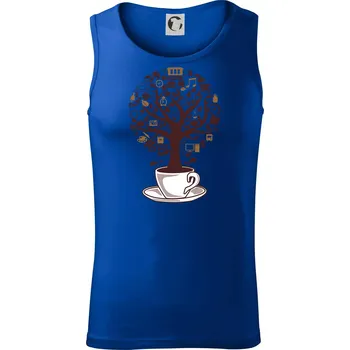 Pánské termoprádlo Coffee Tree parts from school icon - Tílko pánské Core - M ( Královská modrá )