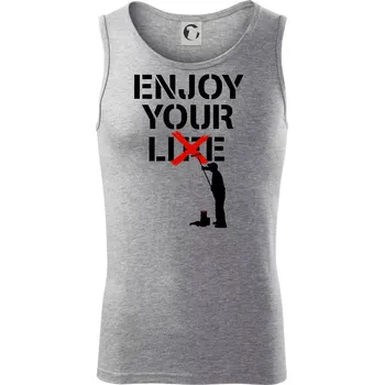 Enjoy Your Lie - Tílko pánské Core - S ( Tmavě šedý melír )