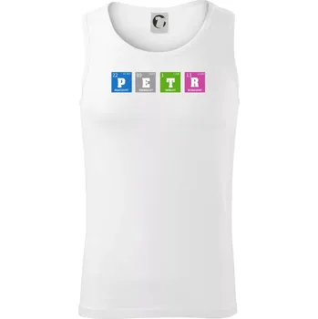 Pánské termoprádlo Periodická tabulka Petr - Tílko pánské Core - M ( Bílá )