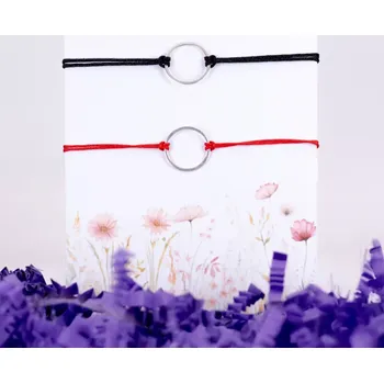 Náramek Stříbrné náramky pro páry - PLOCHÝ KRUH