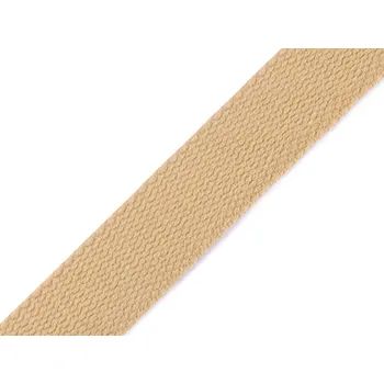 Bavlněný popruh šíře 25 mm Varianta: 11 béžová, Balení: 5 m