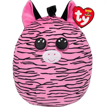 plyšák TY TY - Squishy ZOEY ružová zebra, 22 cm