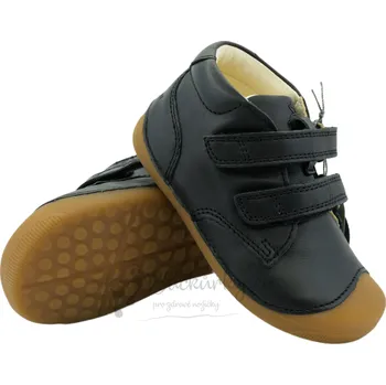 Chlapecké polobotky Dětské celoroční barefoot capáčky Bundgaard Petit Black (BG101219 1199) - vel. 21