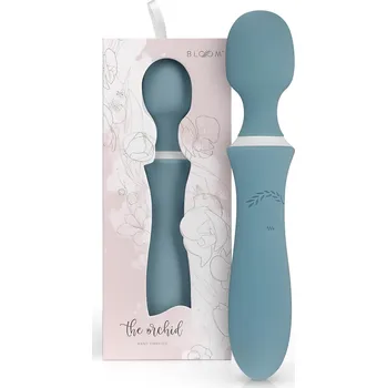 Vibrátor Bloom Orchid - akumulátorový masážní vibrátor (tyrkysový)