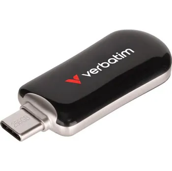 USB flash disk VERBATIM 256GB USB Flash 3.2 G1 USB-C Bk