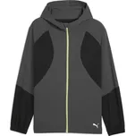 Pánská běžecká bunda Puma M RUN ULTRAWEAVE HOODED JACKET M Tmavě šedá, Černá, Bílá