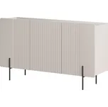 Komoda 150 Malmi - Meble Bogart Kašmír/Crema Bianca/Černá 150x87 cm