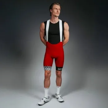 cyklistické kraťasy GORE SWIFTRIDE Optical Bib Shorts Mens utility red M - XXL