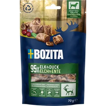 Pamlsek pro psa Bozita Dog Snacks Meaty Bites Elk & Duck GF 70 g