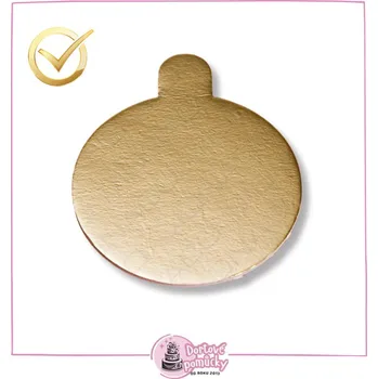 Podložka zlatá minidezert 10 cm (kruh) - 200ks