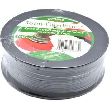 Struna do sekačky GEKO G73944 Zesílená struna pro křovinořez (čtvercová) 2,7mmx100m