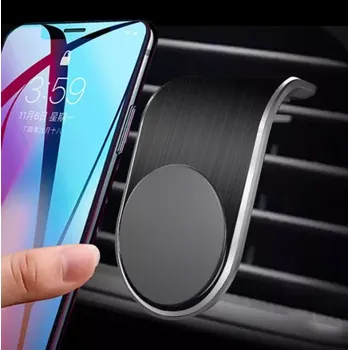 TopTechnology BNMD15 magnetický držák telefonu do větrací mřížky ventilátoru, kovový, barva černá