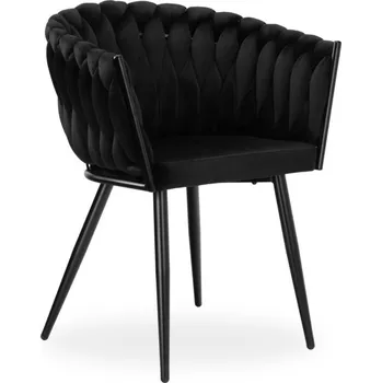 Jídelní židle Jídelní židle COFTON sametová, černá