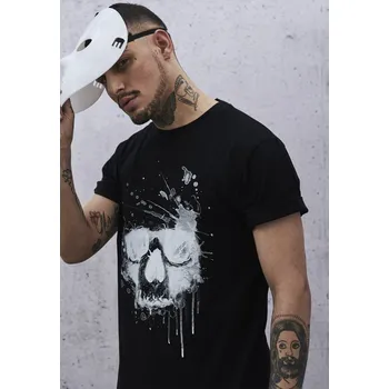Pánské tričko Waterpaint Skull Tee - black 4XL