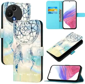 Pouzdro na tablet VSECHNONAMOBIL 118113 ART Peněženkový kryt pro TCL 605 / TCL 60 SE WIND CHIMES