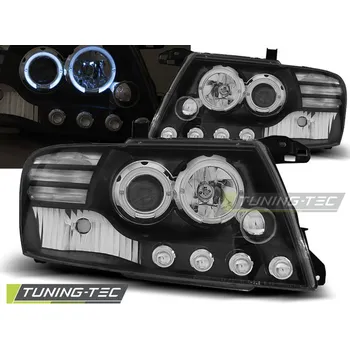 Přední světlomet Tuning-Tec Přední čirá světla Mitsubishi Pajero III V60 (2000 - 2006) - černé - Angel Eyes