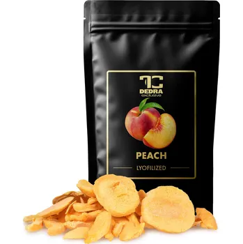 Sušené ovoce SAMETOVÉ BROSKVE | lyofilizované plátky, ovoce sušené mrazem 50 g Dedra