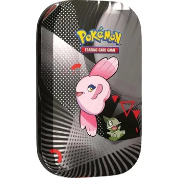 Sběratelská karetní hra Pokémon TCG Scarlet & Violet Unova Mini Tin Chandelure Alomomola a Axew