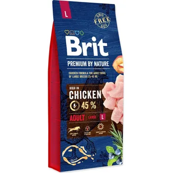 Brit Premium by Nature Adult L, 3 x 15 kg