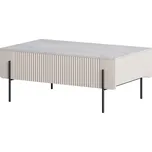 Konferenční stolek 100 Malmi - Meble Bogart Kašmír/Crema Bianca/Černá 100x40 cm