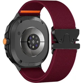 Ostatní příslušenství k chytrým hodinkám VSECHNONAMOBIL 118143 NEXUS Nylonový řemínek pro Samsung Galaxy Watch8 / Watch8 Classic bordó