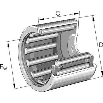 NX7-TV-XL INA kombinované jehlové a kuličkové ložisko