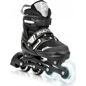Kolečkové brusle Kolečkové brusle Raven Helixi Black/Grey svítící kola LED Velikost bruslí: EU 38-42