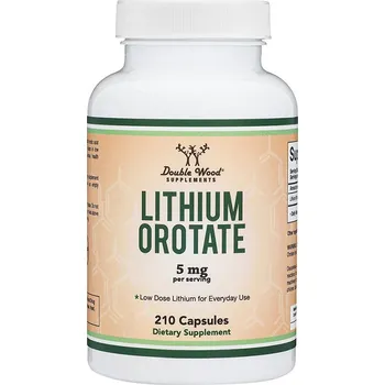 Double Wood Supplements Lithium Orotate 5 mg 210 cps.
