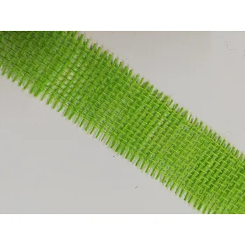 Stuha Jutová stuha řezaná 40mm - baleni 2m Barva: Zelená