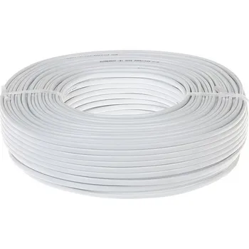 Síťový kabel Dvojlinka 2x0,5mm2 plochá H03VVH2-F (CYLY 2x0,5), balení 100m