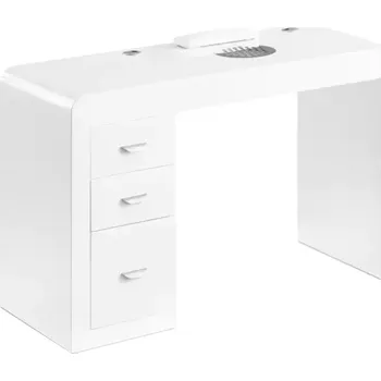 Toaletní stolek Kosmetický stolek 312 s odsávačkou - bílý, pravý